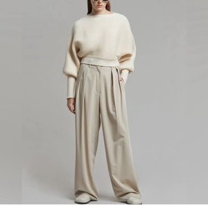 The Frankie Shop Tansy Pleated Trousers. NEW
